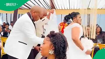 Bride's wedding video goes viral as she seemingly marries 2 men