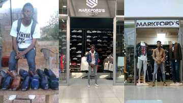 Young graduate who started selling shoes on street shows off his massive clothing shops