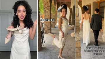 Bride leaves peeps dumbfounded as she spends only R60 on her wedding dress bought at a thrift store