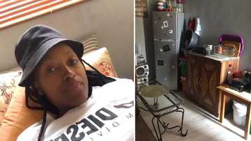 Woman shows off her neat and tidy rental room online, Mzansi peeps impressed by her humble abode