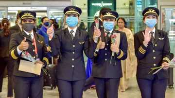 Female crew makes history, completes India's longest commercial flight