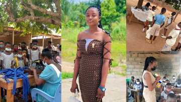 Teacher sews free uniforms for all needy pupils in community