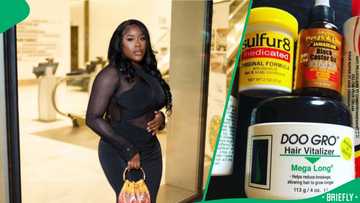 "My scalp is ready for this blessing": Woman shows products she uses for hair growth, SA wowed