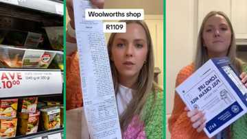 R1k Woolworths grocery haul in TikTok video has SA applauding woman for spotting 2 for R100 and more amazing deals