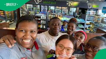 Wholesome moment goes viral after garage staff meet General Mkhwanazi