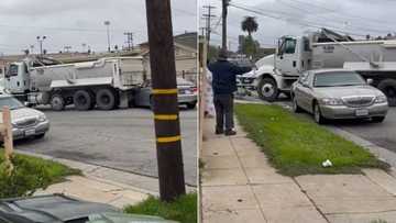 Truck slams into car goes viral on Twitter video with 1M views, peeps crack jokes about bizarre video
