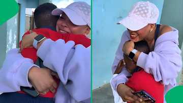 "Made me cry so much": Mom flies back to SA to surprise son after months in the US, SA moved