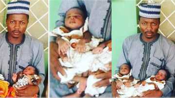 Seeing double: Twins who married twins welcome twins of their own