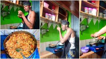 My future wife is covered, I will be her maid; man says, flexes cooking skills