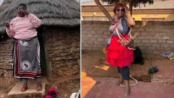 Gogo Maweni's witchcraft throwback pic in Malawi causes social media stir, Mzansi's anger unleashed