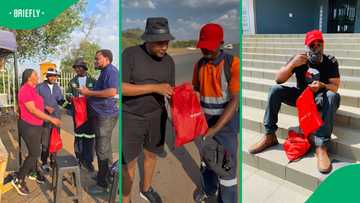 SPAR surprises SA outdoor workers with care packs alongside BI Phakathi and Mbali Nhlapho