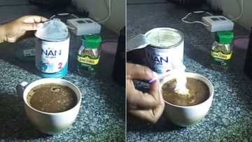 Woman's Nestlé baby formula and Jacob's coffee combo goes TikTok viral, Mzansi argue she wasted money