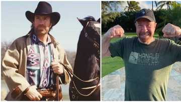Age is "scared": Chuck Norris shows off biceps as he celebrates turning 82