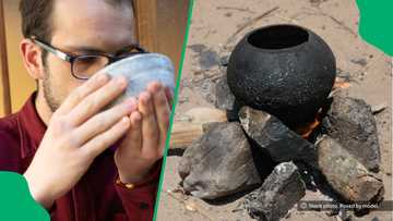"The beer hits different": Afrikaner men enjoy umqombothi at a traditional gathering