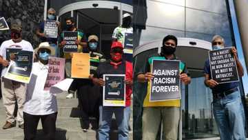 ANC pickets against racism outside eNCA head office in Western Cape