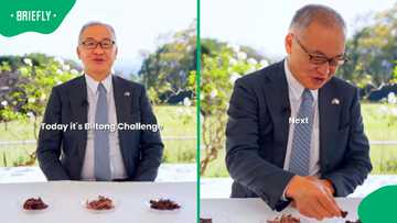 Japan ambassador impresses Mzansi after nailing tricky biltong taste test