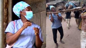 Rosemary Gavor: Midwife who saved pregnant woman's life using wooden door speaks