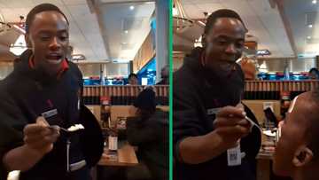 Joburg Southgate Spur Waiter spoon-feeds kid ice cream, makes SA laugh with new birthday song in TikTok video