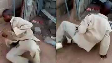 Mzansi hilariously captions video of man dancing: "Alcohol is bad"