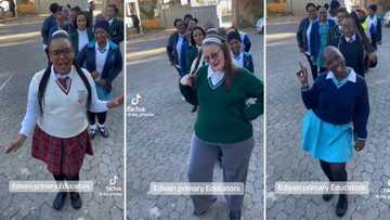 Teachers wear school uniforms to celebrate Youth Day, video of their looks amuses SA