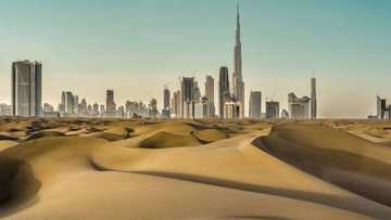 Dubai creates fake rain to cool the city down amid scorching high desert temperatures