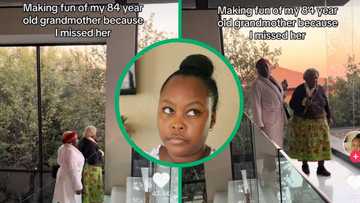 Tiktok post of woman mocking granny has Mzansi focusing on the house, not the jokes