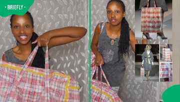 Mzansi reacts as Louis Vuitton sells R30K version of the beloved 'Ghana Must Go' bag