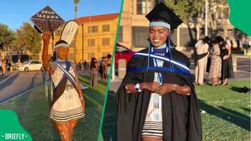 "Kude kwasa": Woman goes to graduation in traditional attire making SA proud