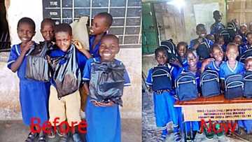 They had nothing to put their books in: young teacher gifts her pupils with nice looking school bags
