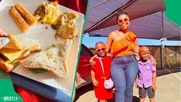"Happy Mother's Day": 8-year-old prepares breakfast in bed for mum