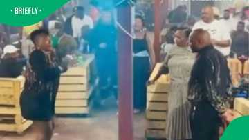 Couple matches outfits and dances together in cute video