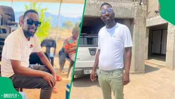 "His inner child is so happy": Limpopo dad's carefree moment with little girls melts Mzansi's hearts
