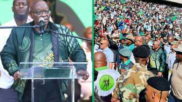 Jacob Zuma says he should be retired but must fight thieves, speaks to thousands in Orlando
