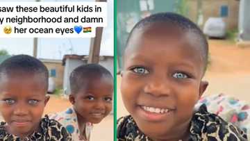 Lady in awe as little Ghanaian girl with beautiful eyes leaves her stunned