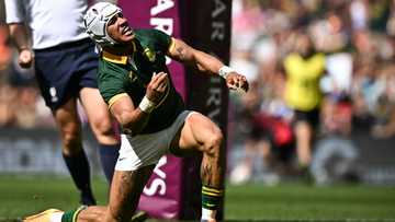 South Africans dance to Caleb's viral TikTok after Boks' 45-12 win over Wales!