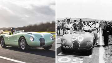 Jaguar recreates classic 1950s C-Type race car using with modern tech