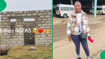 "Enkosi NSFAS": Student celebrates building a room with allowance