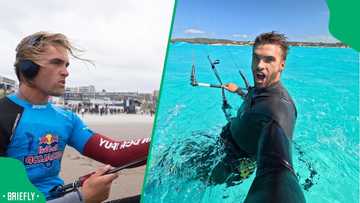 “Looks like fun”: Cape Town kite surfer launching from car park into ocean leaves Mzansi amazed