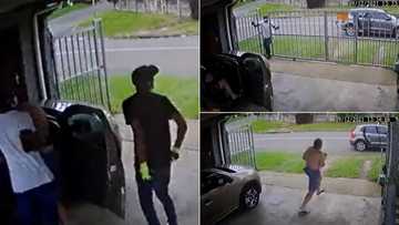 Video of couple robbed in driveway of their own home sends chills down SA's spine