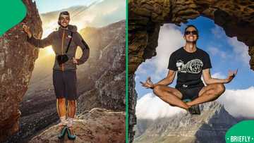 A man in an Armani suit got stuck in Table Mountain crack and sparked viral reactions