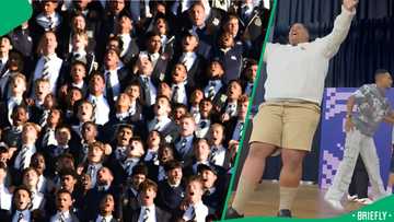 "They're a vibe": Wynberg Boys' High School show off their war cry performance, SA impressed