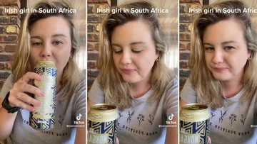 Irish girl in SA drinks Castle Milk Stout for the first time, video of reaction leaves Mzansi in stitches