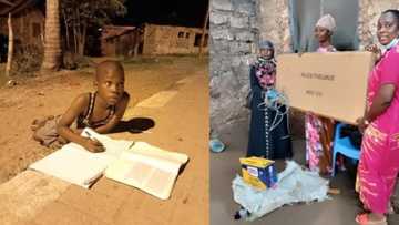 Schoolboy spotted doing homework under streetlight gifted solar panel, lights by well wishers