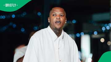 Oscar Mbo shows off R20k shoes, Fans question if they’re worth it