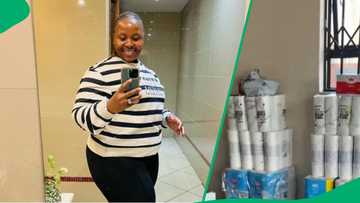 Woman in suburbs shows impressive stokvel groceries in TikTok video impress South Africa