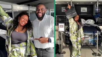 Man surprises wife and lets her pick family car, TikTok video of couple shopping at dealership moves Mzansi