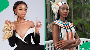 Miss Grand South Africa dazzled fans with her stunning cultural national costume reveal