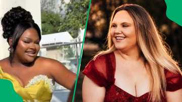 "Selfless": Grace Mondlana goes all out for matriculant wearing dress Yanda Woods called a tree