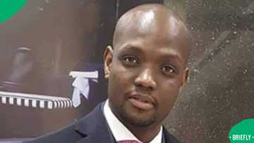 Thami Ndlala is spotted in the USA with 'Beauty in Black' actress: "Is that how he speaks?"