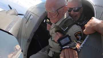 World War 2 veteran parachutes from plane to mark 100th birthday